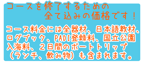 ピピ島ダイビングライセンスPADIオープンウォーターダイバーコース特徴4